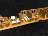 COLOR HO RIVAROSSI OBSERVATION TAIL CAR INTERIOR #9051 1930's AHM IHC Passenger