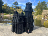 Black O-Scale Miniature #37 Addams Family Mansion Wednesday Victorian House Built