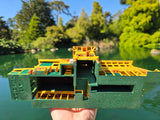 Miniature HO-Scale COLOR World Jungle Navigation Theme Park Attraction Cruise building 1/87