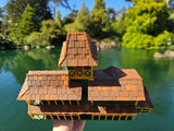 Miniature HO-Scale COLOR World Jungle Navigation Theme Park Attraction Cruise building 1/87