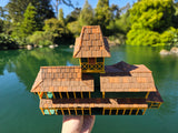 Miniature HO-Scale COLOR World Jungle Navigation Theme Park Attraction Cruise building 1/87