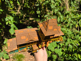 Small Miniature N-Scale COLOR Jungle Navigation Theme Park Attraction Cruise building 1/160