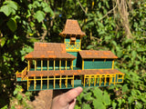 Small Miniature N-Scale COLOR Jungle Navigation Theme Park Attraction Cruise building 1/160