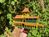 Small Miniature N-Scale COLOR Jungle Navigation Theme Park Attraction Cruise building 1/160