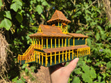 Small Miniature N-Scale COLOR Jungle Navigation Theme Park Attraction Cruise building 1/160