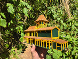 Small Miniature N-Scale COLOR Jungle Navigation Theme Park Attraction Cruise building 1/160