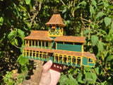 Small Miniature N-Scale COLOR Jungle Navigation Theme Park Attraction Cruise building 1/160