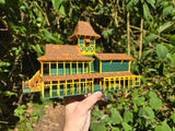 Small Miniature N-Scale COLOR Jungle Navigation Theme Park Attraction Cruise building 1/160