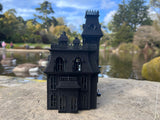 Black O-Scale Miniature #37 Addams Family Mansion Wednesday Victorian House Built