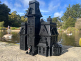 Black O-Scale Miniature #37 Addams Family Mansion Wednesday Victorian House Built