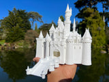 Miniature Neuschwanstein Sleeping Castle Miniature #40 White N-Scale Fantasy Theme Beauty!