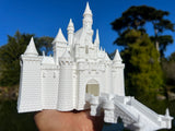 Miniature Neuschwanstein Sleeping Castle Miniature #40 White N-Scale Fantasy Theme Beauty!