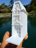 Miniature HO-Scale Victorian World Main Street Emporium Shop 2 Assembled White 1:87 by Gold Rush Bay