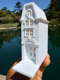 Miniature HO-Scale Victorian World Main Street Emporium Shop 2 Assembled White 1:87 by Gold Rush Bay