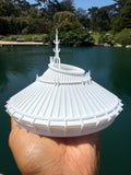 Miniature N-Scale Space Roller Coaster Ride Built Mountain Theme Park Attraction