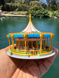 Custom COLOR King Carousel Fantasy Miniature Z-Scale 1:220 fits Fantasy Magic Kingdom Theme Park land layouts