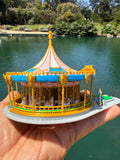Custom COLOR King Carousel Fantasy Miniature Z-Scale 1:220 fits Fantasy Magic Kingdom Theme Park land layouts