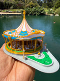 Custom COLOR King Carousel Fantasy Miniature Z-Scale 1:220 fits Fantasy Magic Kingdom Theme Park land layouts