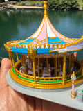 Custom COLOR King Carousel Fantasy Miniature Z-Scale 1:220 fits Fantasy Magic Kingdom Theme Park land layouts