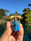 Miniature HO-Scale COLOR Peter Pan Hook Pirate Ship with Seating Theme Park