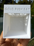 Miniature HO-Scale Victorian World Main Street Gazette Building Assembled White 1:87 by Gold Rush Bay