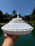 Miniature HO-Scale Space Roller Coaster Ride Built Mountain Theme Park Attraction