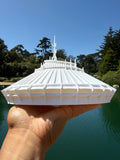 Miniature HO-Scale Space Roller Coaster Ride Built Mountain Theme Park Attraction