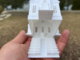 Small Miniature White N-Scale Stars Hollow Church Victorian Built Assembled