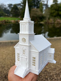 Miniature White HO-Scale Stars Hollow Church Victorian Built Assembled