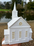 Miniature White HO-Scale Stars Hollow Church Victorian Built Assembled