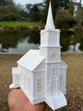 Miniature White HO-Scale Stars Hollow Church Victorian Built Assembled