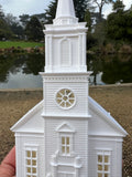 Miniature White HO-Scale Stars Hollow Church Victorian Built Assembled