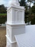 Miniature White HO-Scale Stars Hollow Church Victorian Built Assembled