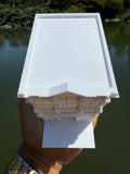 Miniature N-Scale Victorian World Main Street Watches Building Assembled White 1:160 by Gold Rush Bay Theme Park