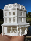 Miniature White HO-Scale Stars Hollow Luke’s Diner Williams Hardware Store Victorian Built Assembled Including Interiors