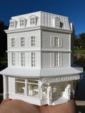 Miniature White HO-Scale Stars Hollow Luke’s Diner Williams Hardware Store Victorian Built Assembled Including Interiors