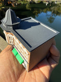 Small COLOR Miniature N-Scale Stars Hollow Taylor Doose’s Corner Market Victorian Built Assembled