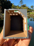 Small COLOR Miniature N-Scale Stars Hollow Taylor Doose’s Corner Market Victorian Built Assembled