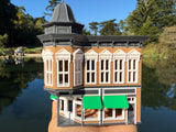Small COLOR Miniature N-Scale Stars Hollow Taylor Doose’s Corner Market Victorian Built Assembled