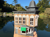 Small COLOR Miniature N-Scale Stars Hollow Taylor Doose’s Corner Market Victorian Built Assembled
