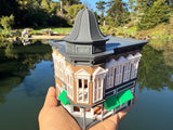 Small COLOR Miniature N-Scale Stars Hollow Taylor Doose’s Corner Market Victorian Built Assembled