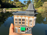 Small COLOR Miniature N-Scale Stars Hollow Taylor Doose’s Corner Market Victorian Built Assembled