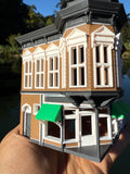 Miniature COLOR HO-Scale Stars Hollow Doose’s Corner Market Victorian Built Assembled