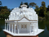 Miniature N-Scale Victorian World Main Street Emporium 3 Shop Assembled White 1:160 by Gold Rush Bay