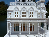 Miniature N-Scale Victorian World Main Street Emporium 3 Shop Assembled White 1:160 by Gold Rush Bay