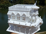 Miniature N-Scale Victorian World Main Street Emporium 3 Shop Assembled White 1:160 by Gold Rush Bay