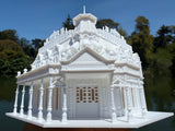 Miniature N-Scale Victorian World Main Street Emporium 3 Shop Assembled White 1:160 by Gold Rush Bay