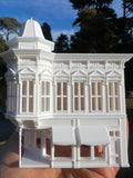 Small Miniature White N-Scale Stars Hollow Doose’s Corner Market Victorian Built Assembled