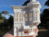 Miniature White HO-Scale Stars Hollow Doose’s Corner Market Victorian Built Assembled