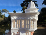 Miniature White HO-Scale Stars Hollow Doose’s Corner Market Victorian Built Assembled